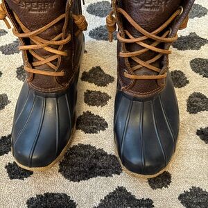 Sperry Dark Brown and Black Waterproof Boots
